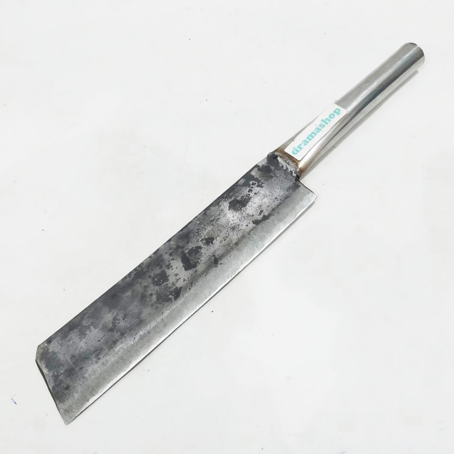 Pisau panjang kotak ramping kebun ladang serbaguna gagang Besi