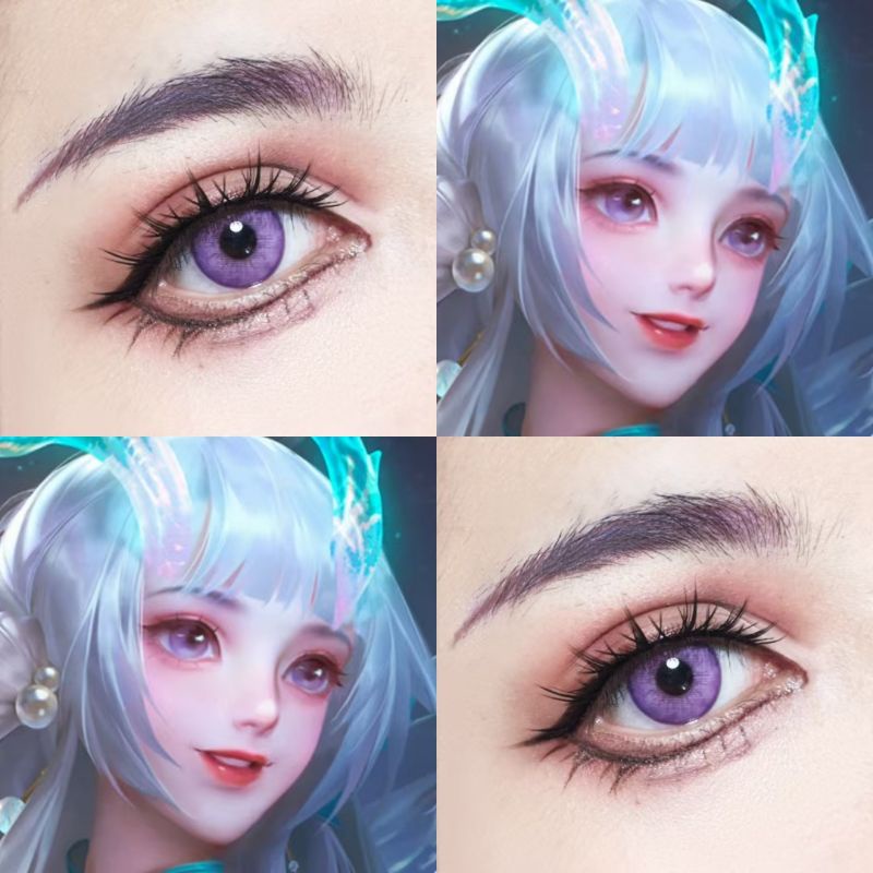 [Ready] Softlens Cosplay Bisa MINUS DGugulens Salty Purple | Softlens Ungu
