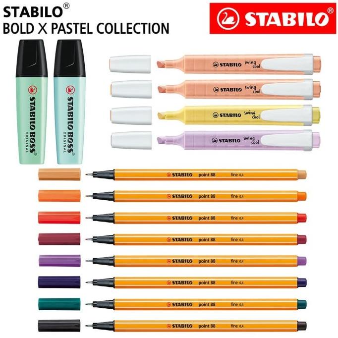 

(COD) STABILO - Bold x Pastel Collection - Set 14 BOSS Swing Cool Point 88 SPECIAL Kode 740