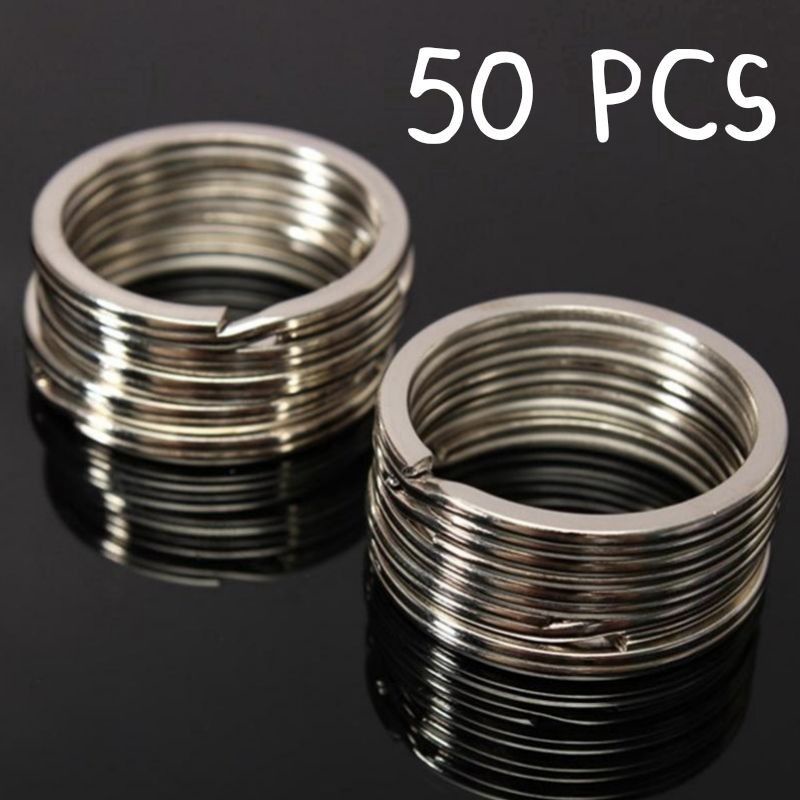50 Pcs Ring Besi 2,8cm - Ring O Keychain - Ring 2,8cm - Gantungan Kunci 2,8cm