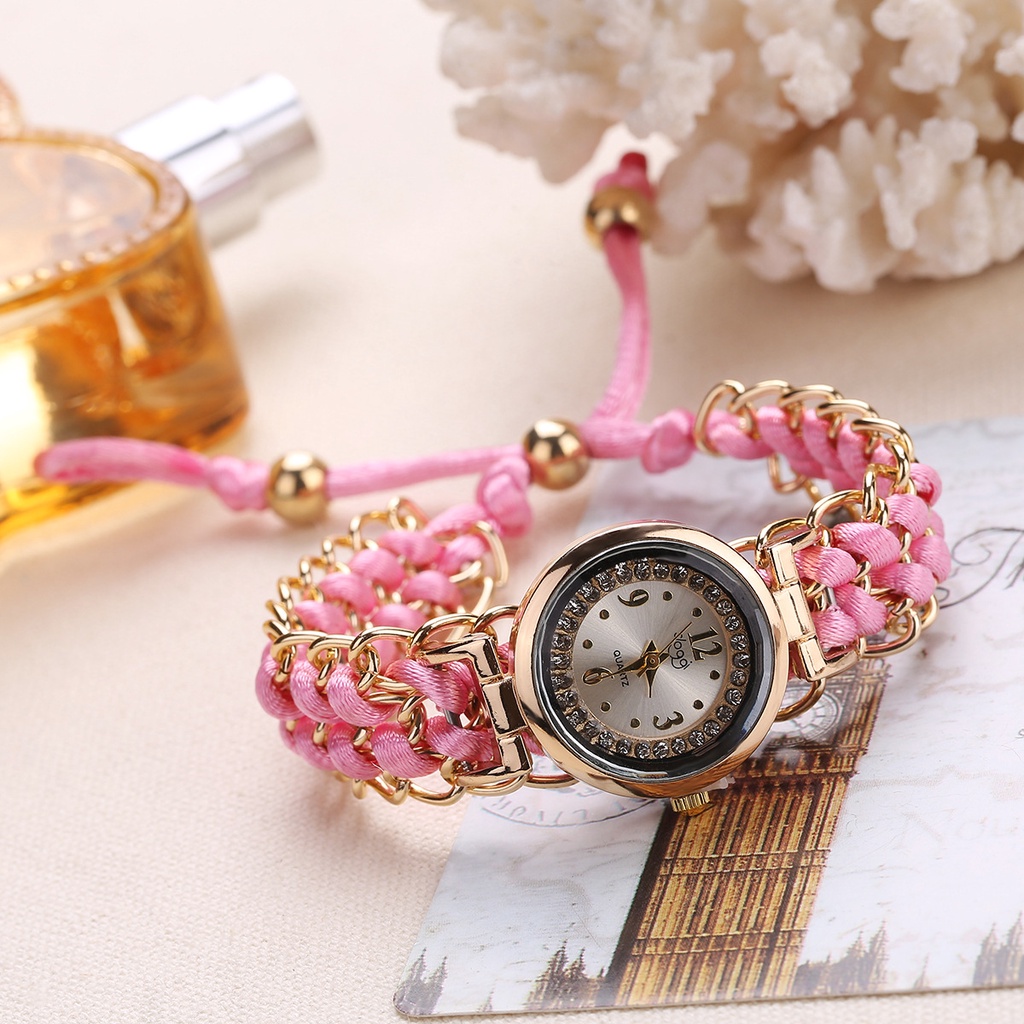 COD✅ Jam Tangan Wanita Model Tali Lilit Serut Terbaru Kasual New Fashion Korea Style Cewek Kekinian Aesthetic Vintage Bergaya Keren Desain Simpel Kemewahan Anti Luntur Asli Analog Premium Aksesoris Arloji Women Watches -JWT-01
