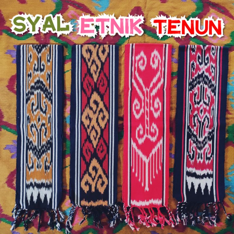 Syal Etnik Tenun, kain tenun