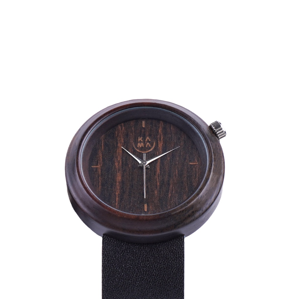 Kama Watch Jam Tangan Kayu Sonokeling Dial Hitam