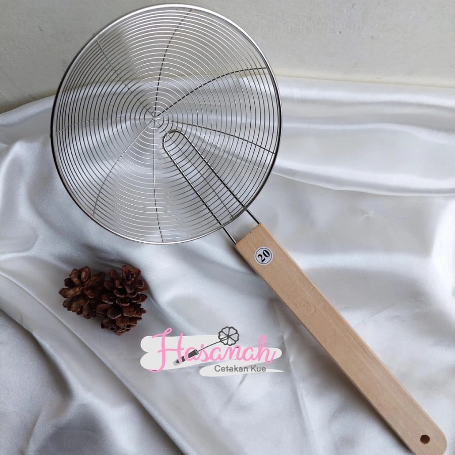 Serok Parabola RRT Stainless Gagang Kayu