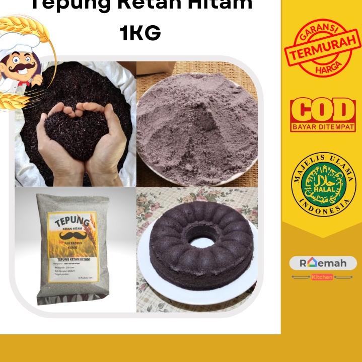 

Belanja hemat--Tepung Ketan Hitam 1KG Asli Ketan Hitam Berkualitas