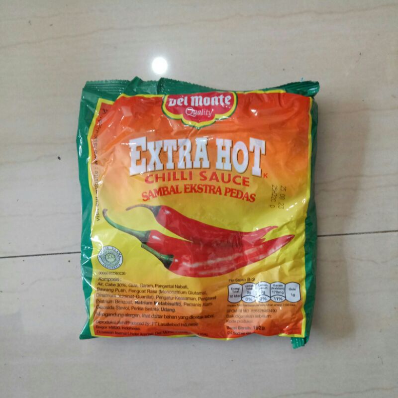

saus sambal sachet delmonte 8g