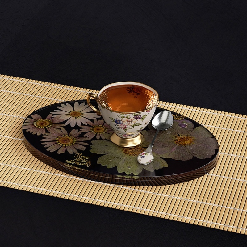 Siy Cetakan Kristal Epoxy Bentuk Oval Bahan Silikon Untuk Dekorasi Diy