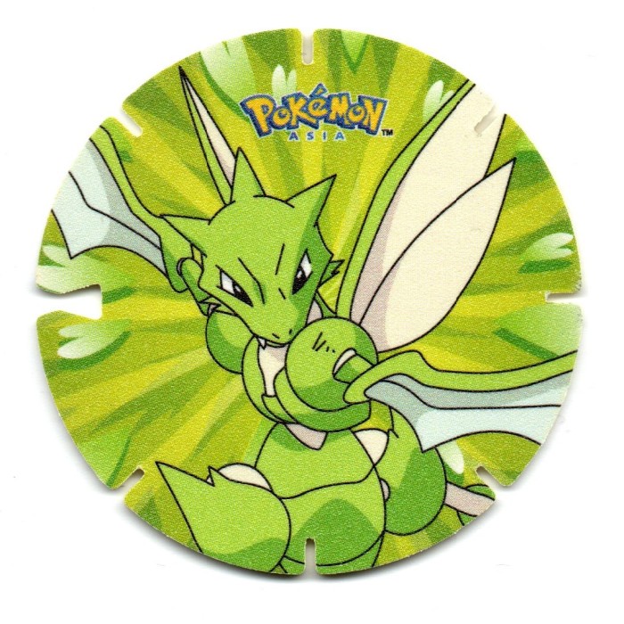 Koin Pokemon Tazos 17 Scyther Chiki Balls