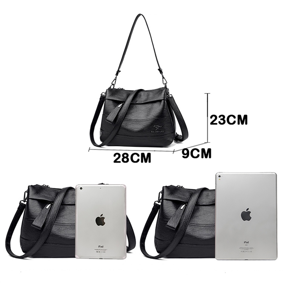 Tas Selempang kondangan KANGGURU Tas Selempang Bahu Desainer Mewah dengan 2 Tali Bahu Kantung Kulit Kualitas Tinggi