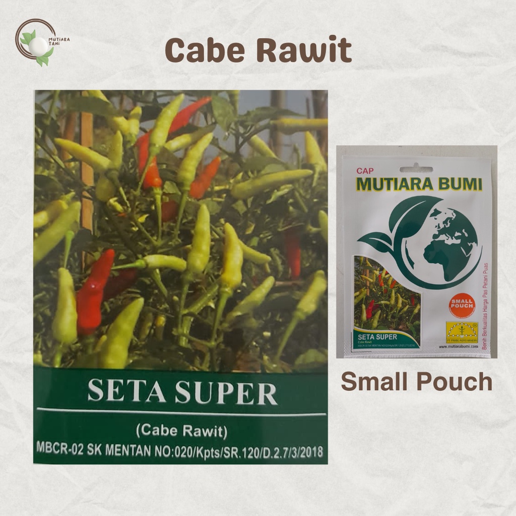 BENIH CABE RAWIT SETA SUPER CAP MUTIARA BUMI | Small Pouch