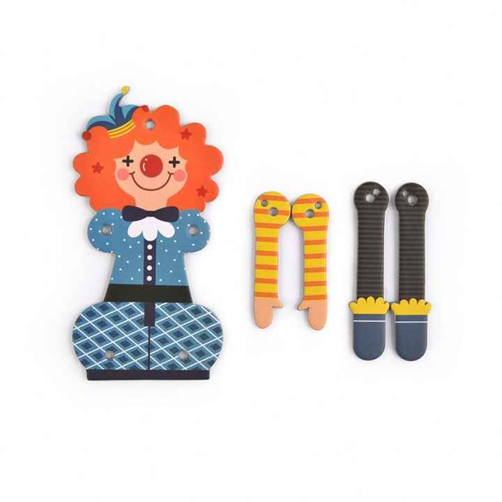 Mideer Articulated Paper Dolls Clown Mainan Edukasi Anak Boneka Kertas