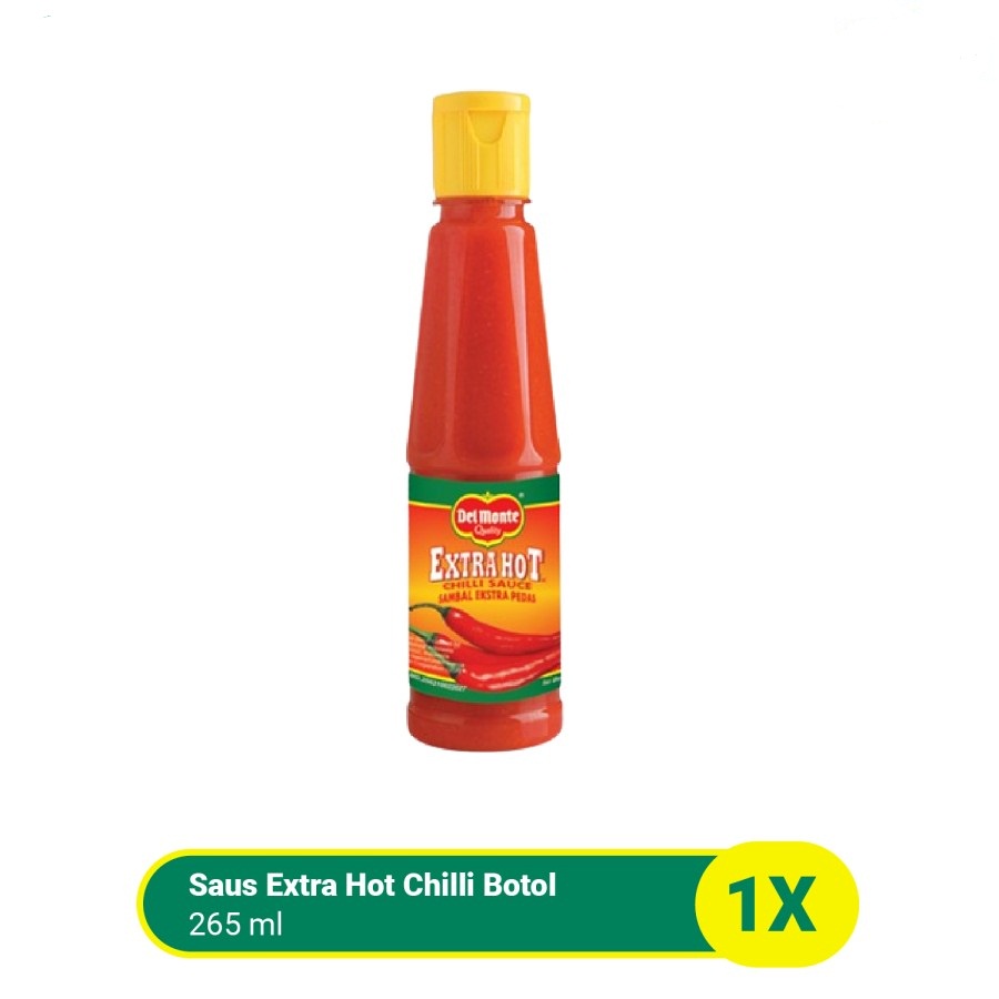 SAUS SAMBAL DEL MONTE 265ML DEL MONTE EXTRA HOT CHILLI SAUCE PET