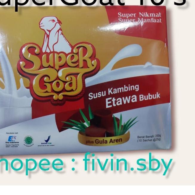 

GRATIS ONGKIR✅SUPER GOAT SUSU KAMBING ETAWA BUBUK GULA AREN, Supergoat Pengganti Asi|SQ3