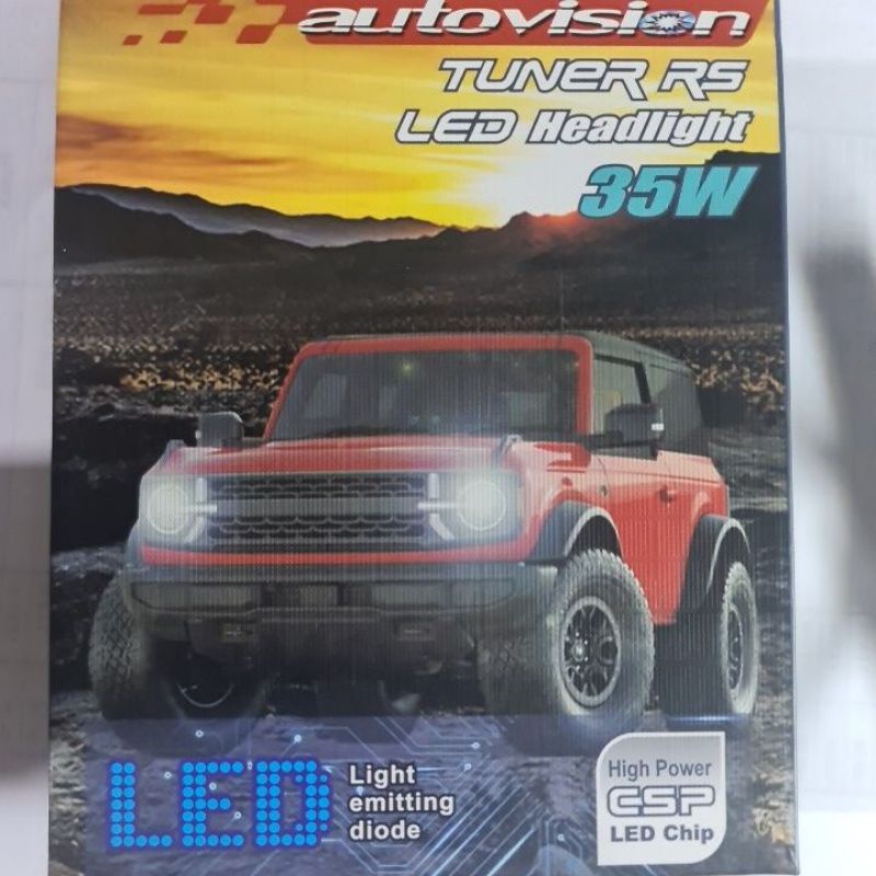 bola lampu mobil H4 autovision Tuner RS LED 35W 3 colors