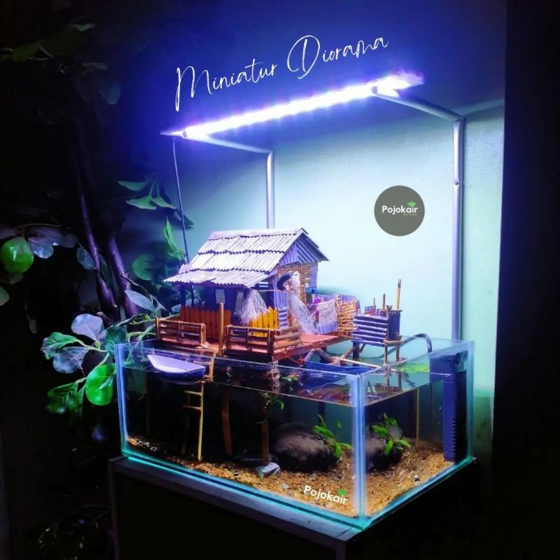 Miniatur Diorama Dekorasi Aquarium Hiasan Aquascape Rumah