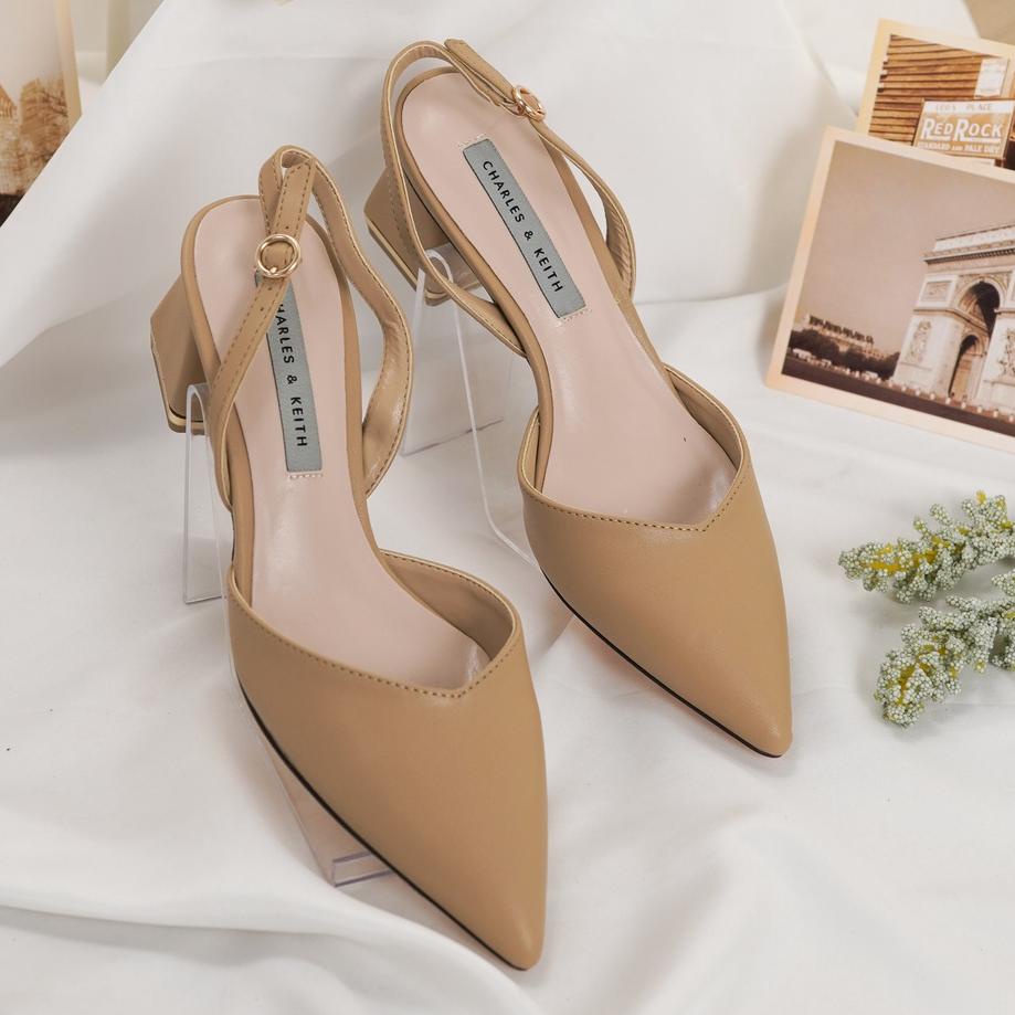 Segera Order Sepatu Hak Wanita Heels Hels Tahu 5cm Tali Belakang Kerja Pesta Import Flat Kekinian Te