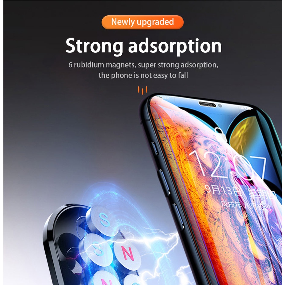 Holder Handphone Magnetik Multifungsi Dapat Dilipat 360 Derajat Untuk Mobil° Holder Handphone Dapat Berputar Untuk Dashboard Mobil