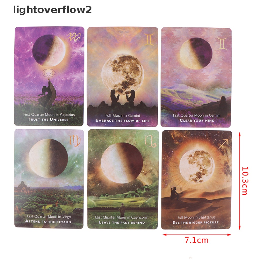 (lightoverflow2) Moonoy Board Game Kartu Tarot Ramalan Untuk Pesta