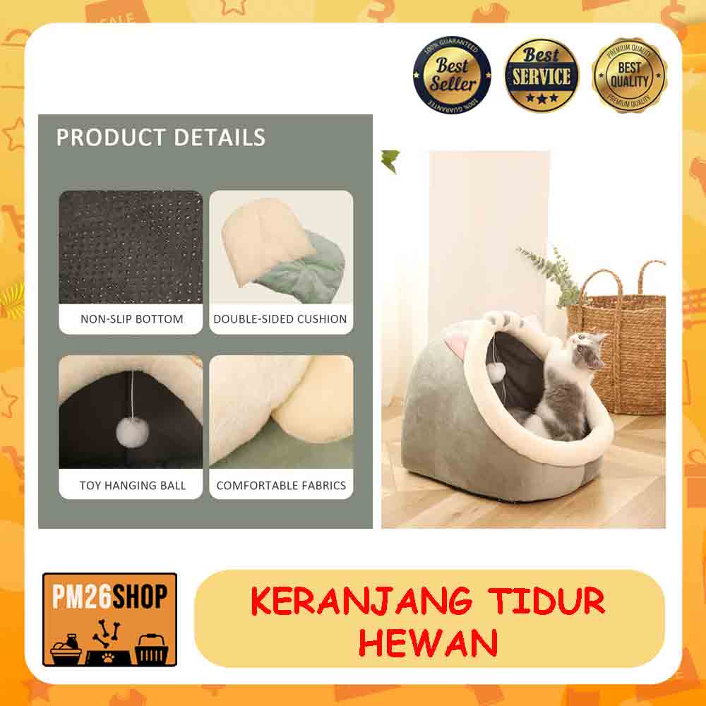 KERANJANG TEMPAT TIDUR HEWAN CAT HOUSE TENT