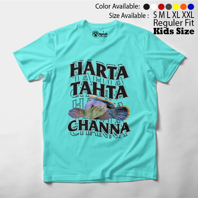 Baju Kaos Atasan Anak Laki - Laki Agatchi Motif Harta Tahta Channa