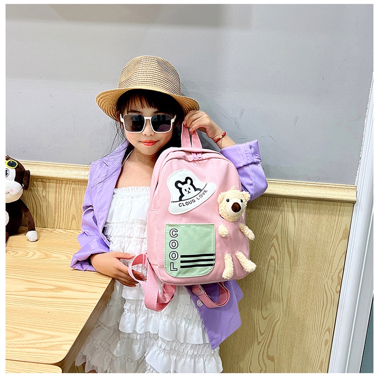 (PB6 SHOP)Tas Ransel Anak TK SD SMP Tas Anak Perempuan Backpack Anak Tas Sekolah TK SD SMP/tas ransel anak perempuan tedy bear/tas ekolah anak perempuan