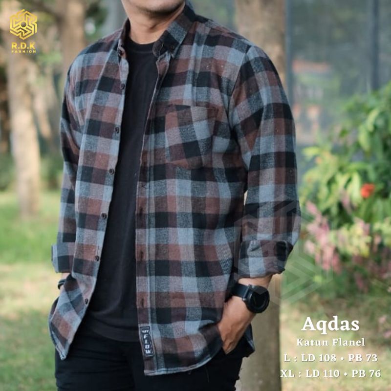 KEMEJA FLANEL LENGAN PANJANG ARION/ARSLAN/AQDAS/AIMAR/ADAM/ABRAM BY RDK