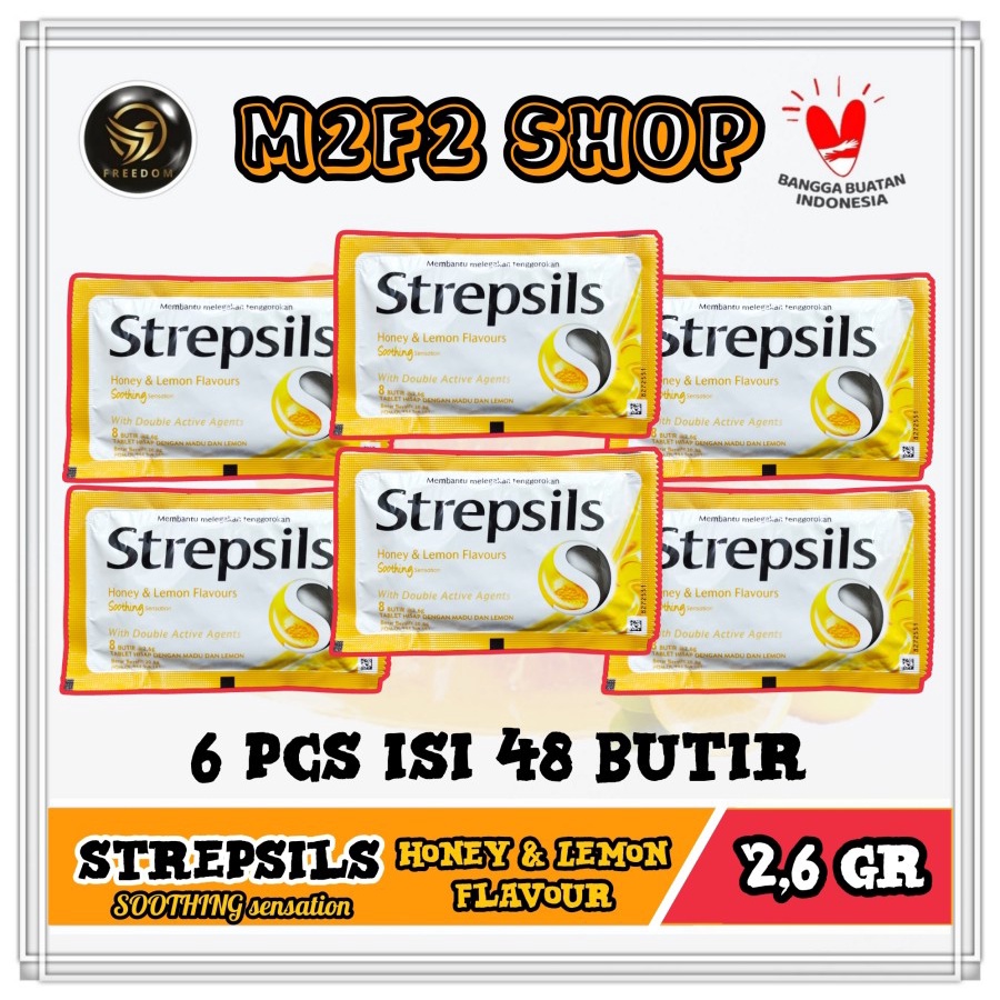 

Permen Strepsils Honey & Lemon Flavour Soothing isi 8 - 20,8 gr (Kemasan 6 Pcs)