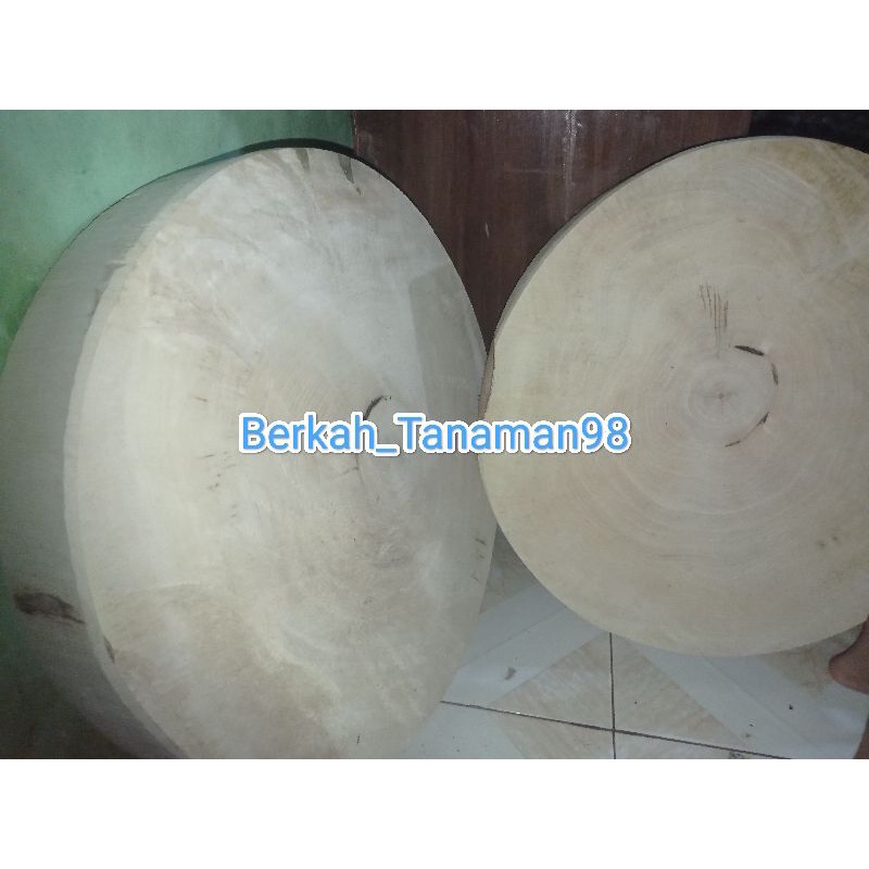 Talenan Kayu Asem Bulat 50cm/Jumbo Talenan cincang daging/wooden cutting board