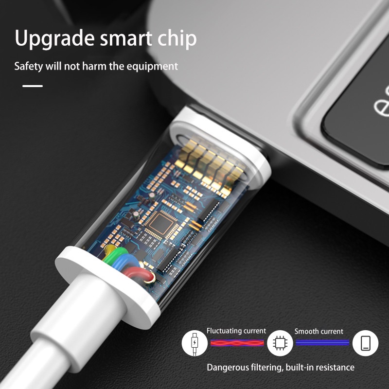 Kabel Charger USB Tipe C Ke USB Tipe C PD 60W Fast Charging