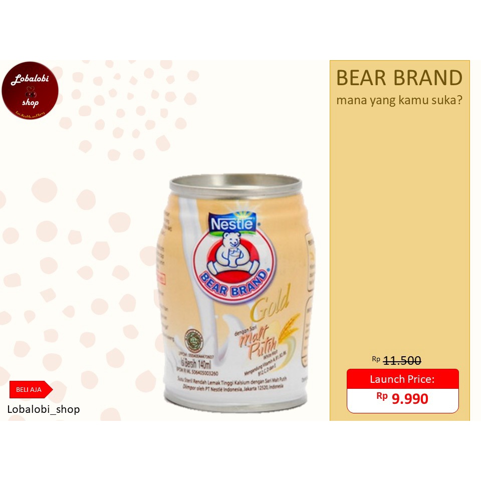 

BEAR BRAND GOLD (White Malt)