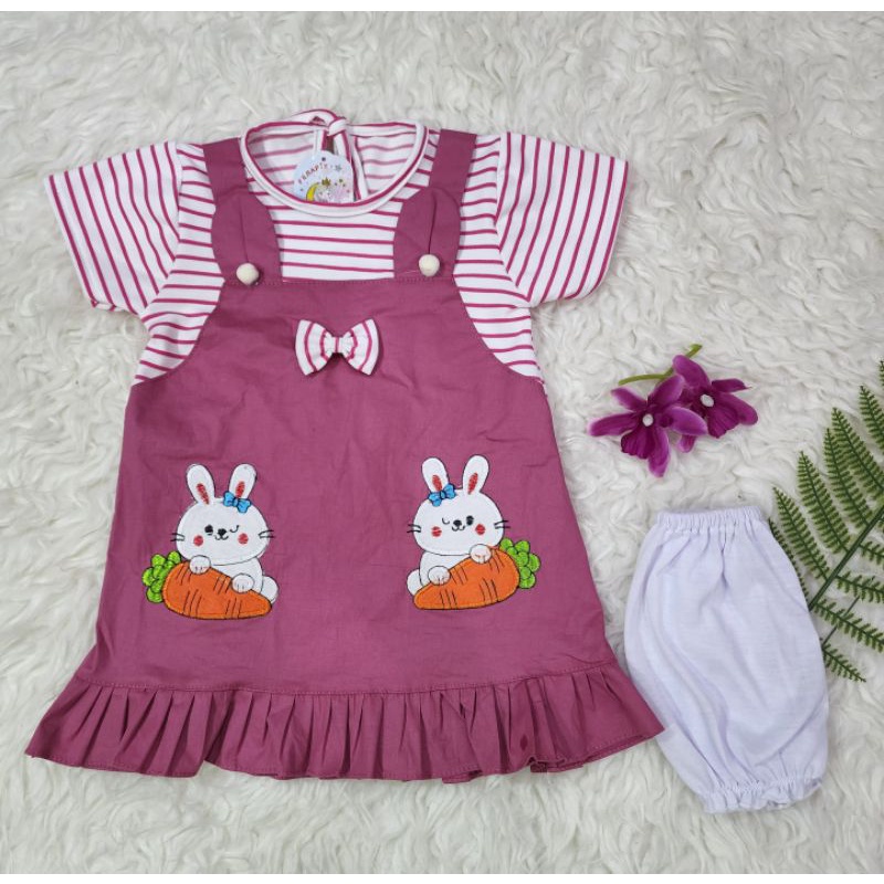 baju bayi perempuan set dress baby girl