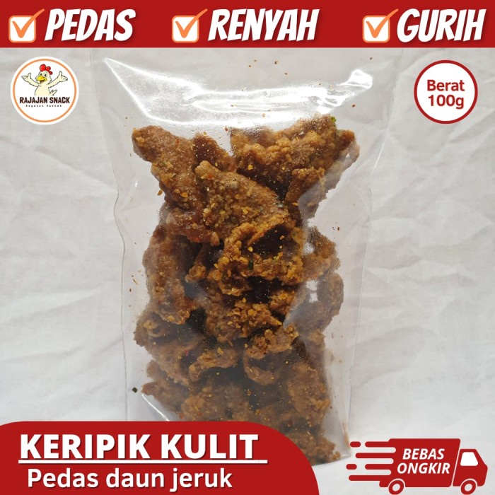 

Keripik Kulit Ayam Pedas Crispy
