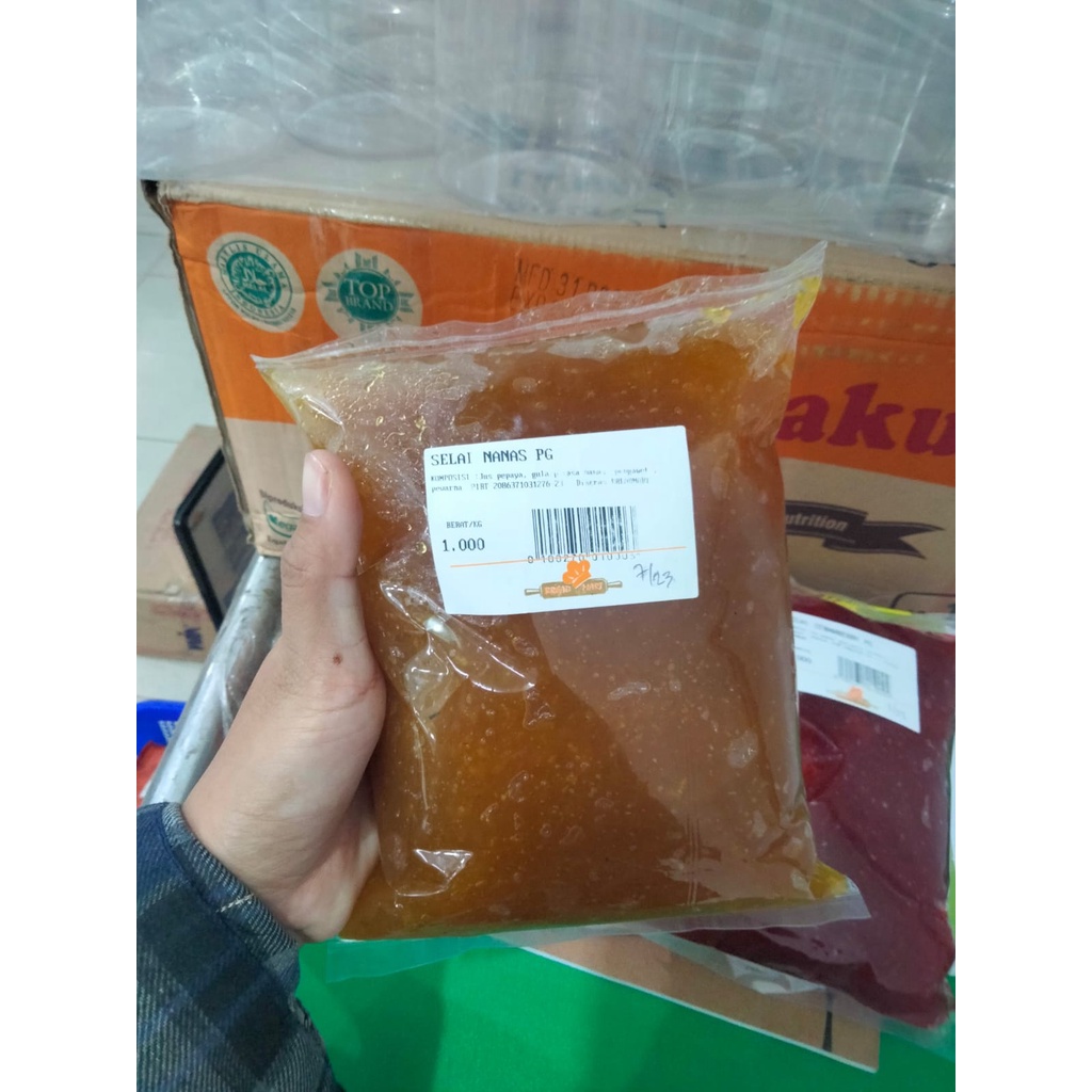 

PIGO SELAI NANAS DAN STRAWBERRY TIMBANG 1 KG