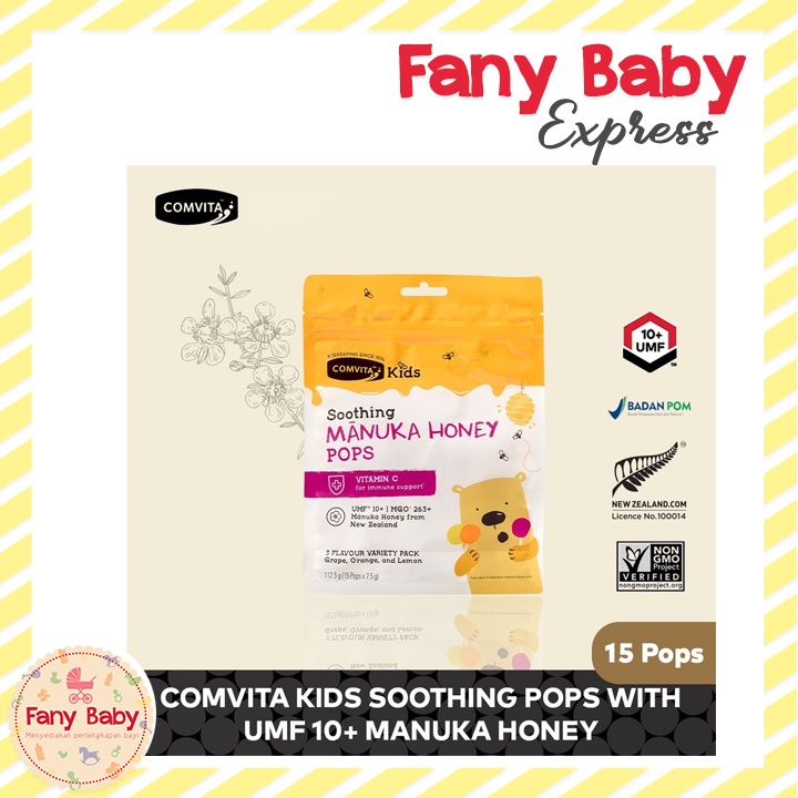 COMVITA KIDS SOOTHING POPS UMF 10+ MANUKA HONEY / ISI 15 POPS