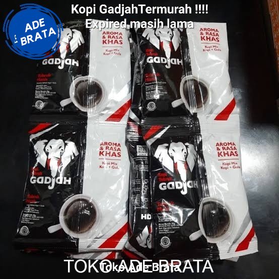 

kopi tubruk gadjah renceng isi 10 sachet