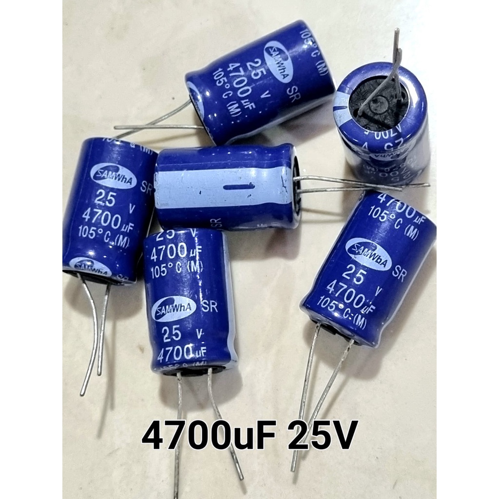 Kapasitor Capacitor ELCO 4700uf 25v / 4700 uf 25 v / 4700uf/25v Elko 4700uF 25V