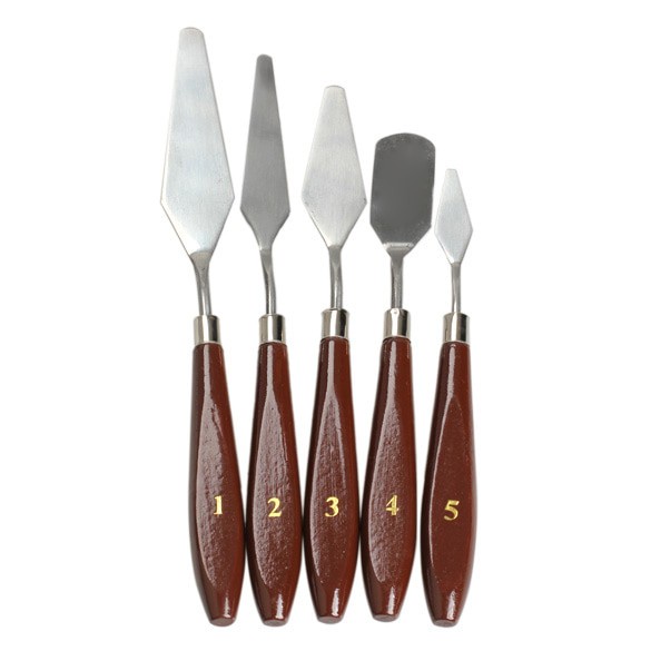 

Hot Sale Palette Knife With Wooden Handle (5Pcs) Hemat