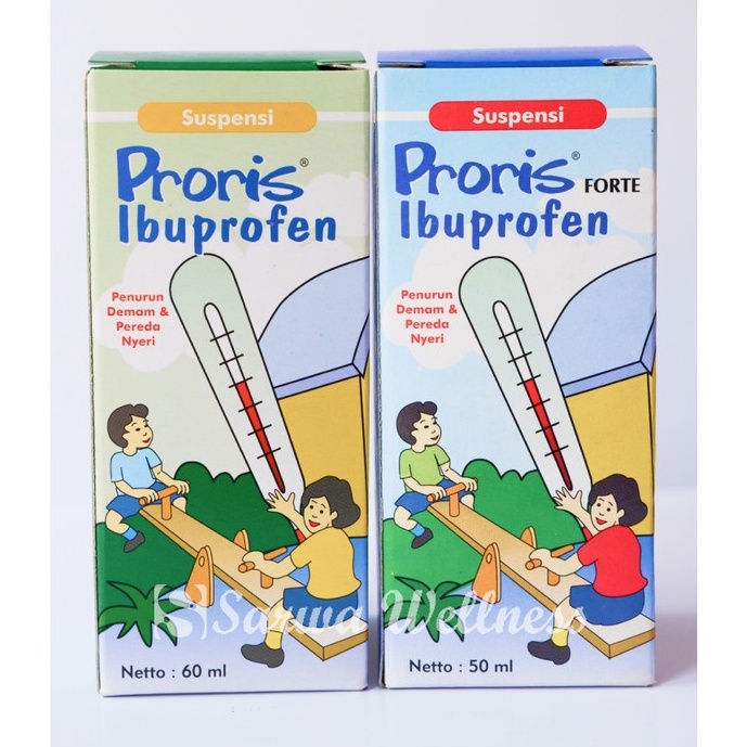 Poris Suspensi & Proris Forte / Obat Penurun Demam Anak / Ibuprofen