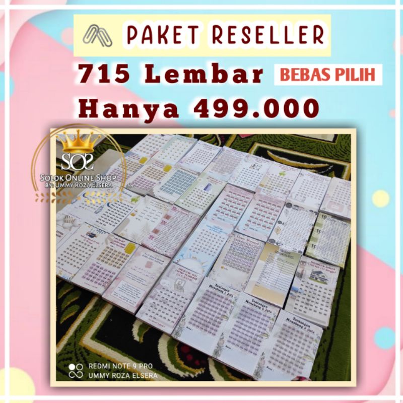 

[715pcs] PAKET RESELLER KERTAS CHALLENGE BINDER A6-6RING