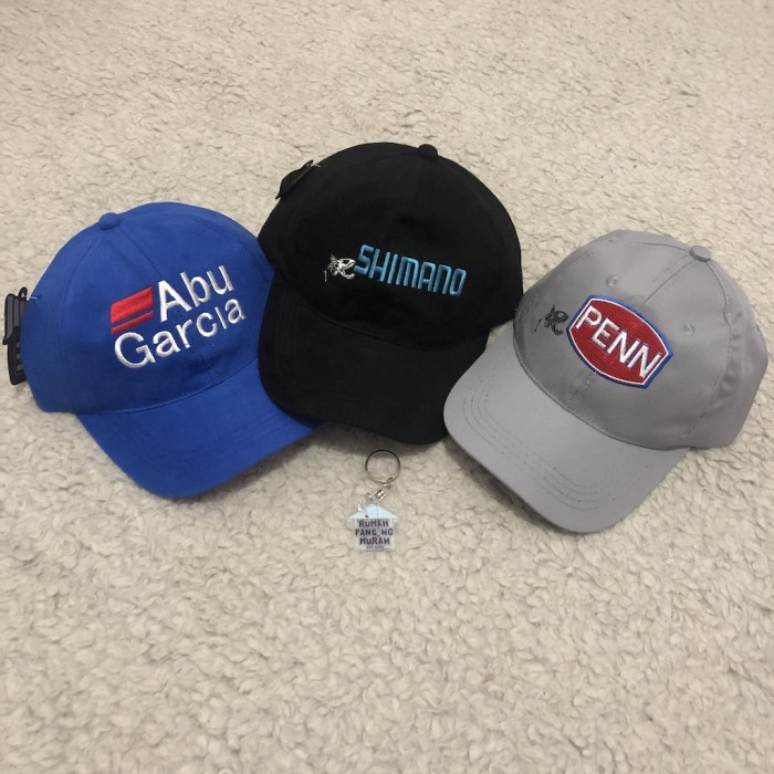 Kusus Hari Ini Topi Pancing Bordir Berbagai Jenis Merk Pancing Keren Murah Topi Gaul Trendi