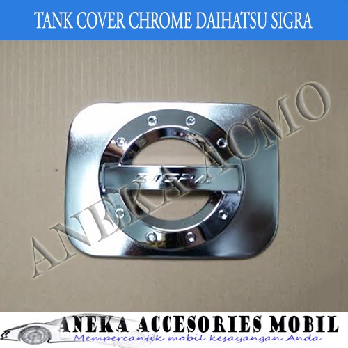 [BAYAR DIRUMAH] Garnish Tutup Bensin / Tank Cover Garnish Chrome Daihatsu Sigra / Perlengkapan Varia