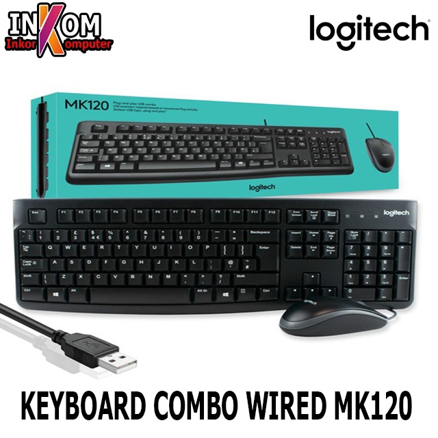 KEYBOARD MOUSE WIRED COMBO MK120