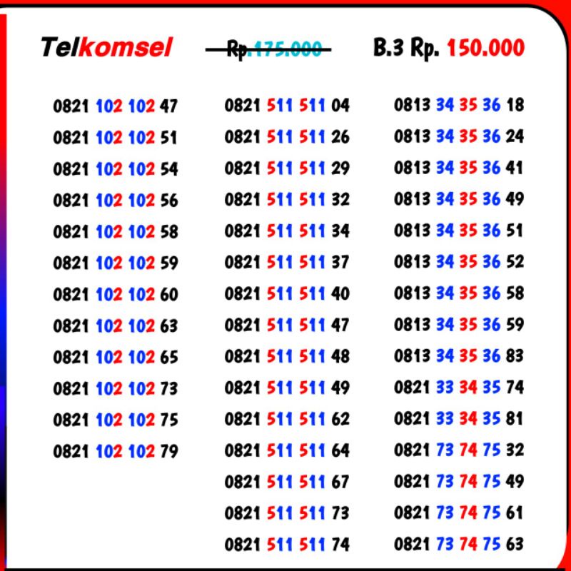 Perdana simpati cantik / Kartu perdana simpati cantik/simpati cantik/nomor simpati/perdana telkomsel