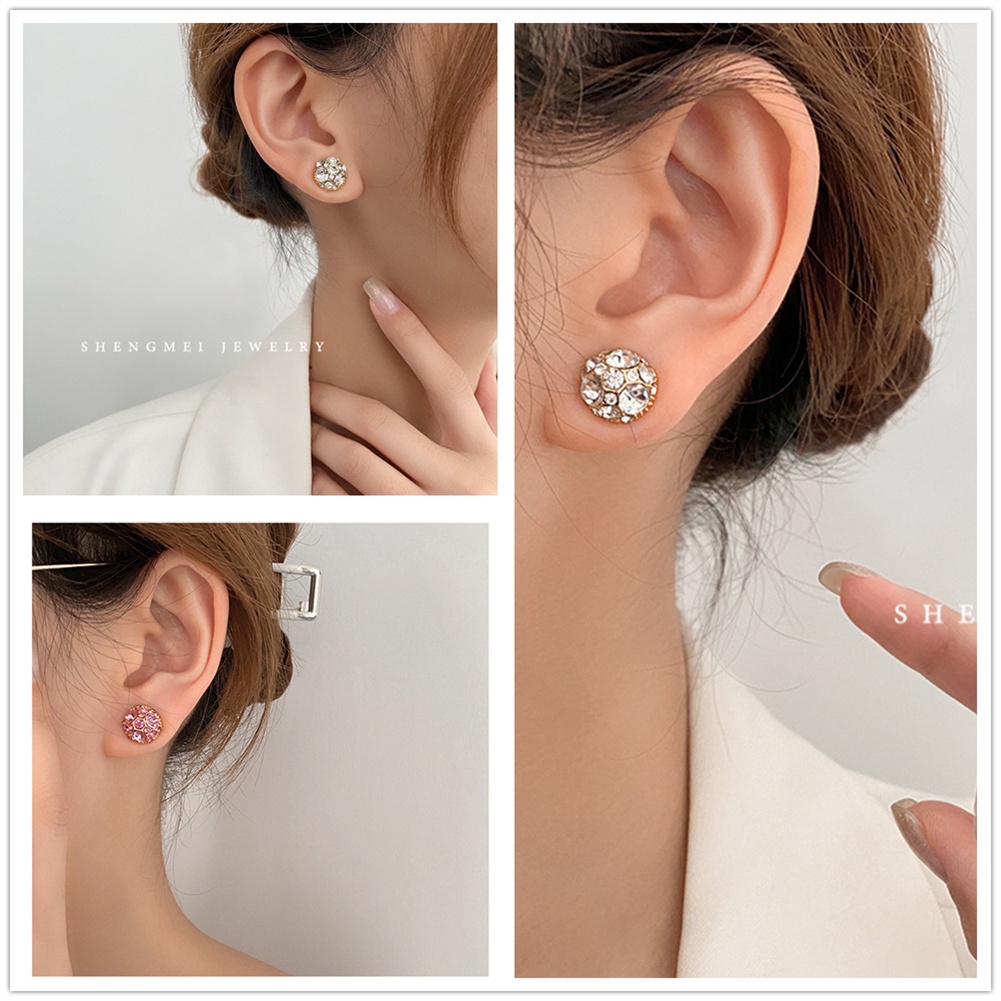 Anting Klip Magnetik Hias Berlian Untuk Wanita