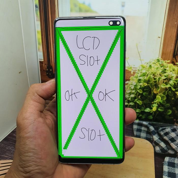 LCD SAMSUNG S10 PLUS ORIGINAL MINUS FUNGSI 100% NORMAL