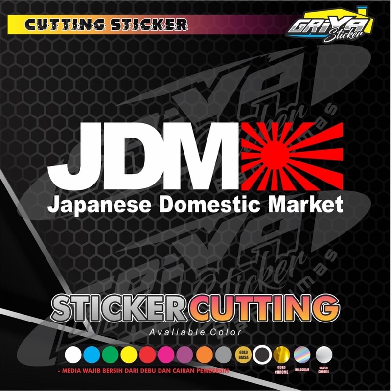 Stiker JDM CAR sticker cutting JDM