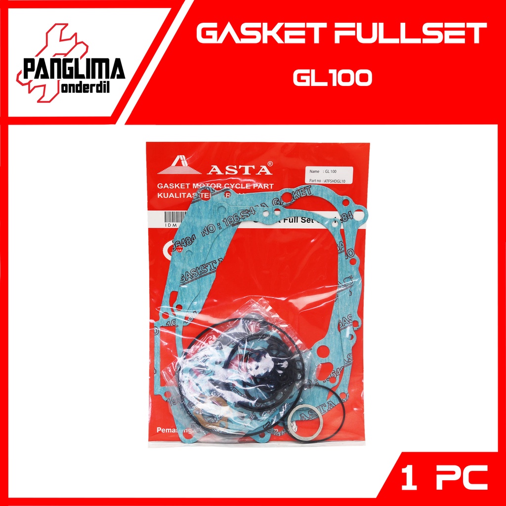 Gasket Fullset Merk Asta GL100-CB100 GL-CB 100 Perpak-Topset Paking-Packing Full-Top-Set