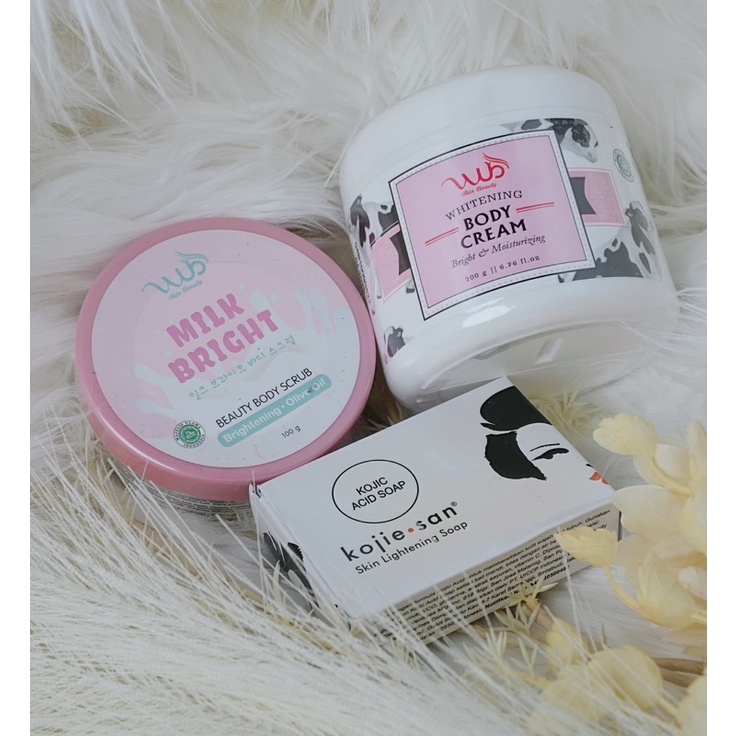 Paket GLOW UP , PEMUTIH BADAN , SCRUB ,BODY CREAM SABUN PEMUTIH