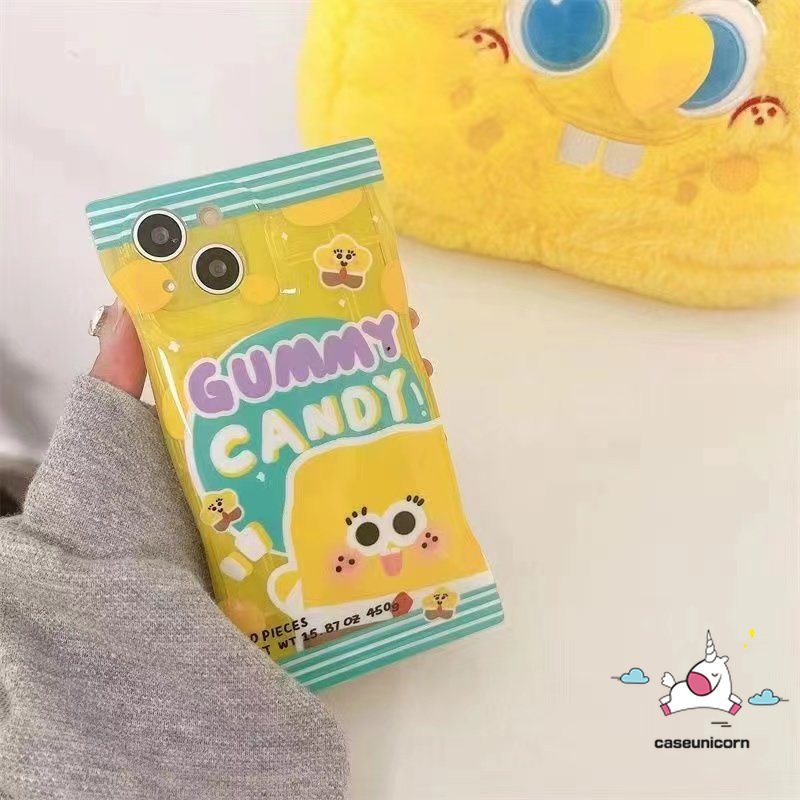 Soft Case Desain Kartun SpongeBob Patrick Star Untuk iPhone 11 12 13 14 Pro Max XR 7plus 8 7 6 6s 14 Plus X Xs Max SE 2020