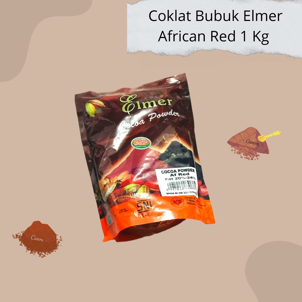

coklat bubuk elmer African red 1 kg